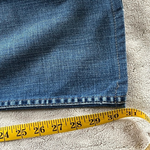 Hudson Mid-Rise Bootcut Stretch Jeans Medium Blue Wash size 29 Made in USA - Picture 16 of 16